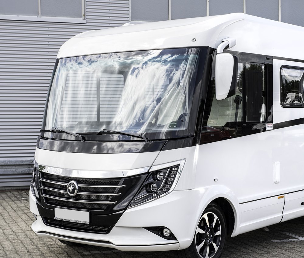 aufbereiteter Caravan mit einer Lack-Veredelung